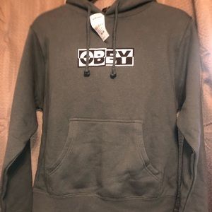 Obey Dark green hoodie